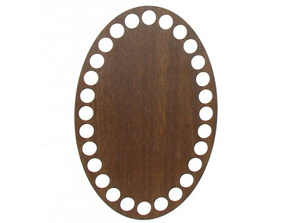 Dno na košík walnut, oválné 10x15cm