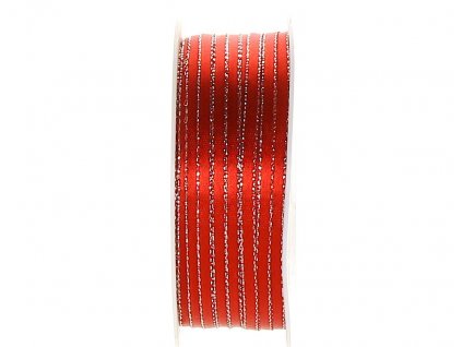 Červená se stříbrným okrajem 3mm