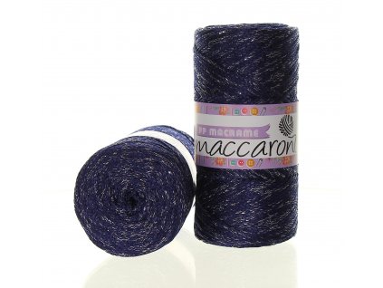 PP Macrame s lurexem tmavě modrá 262-S