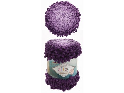 Puffy Fine Ombre Batik fialová 7277