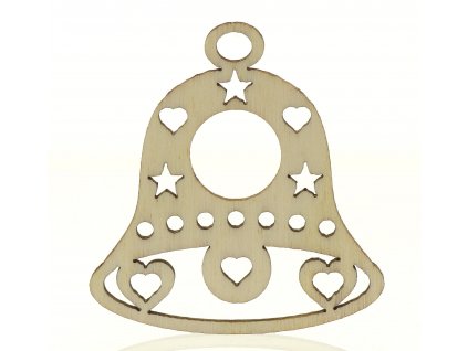 Dekorativní Zvoneček srdíčko 5cm