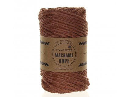 Rope 4 mm starorůžově hnědá 1114