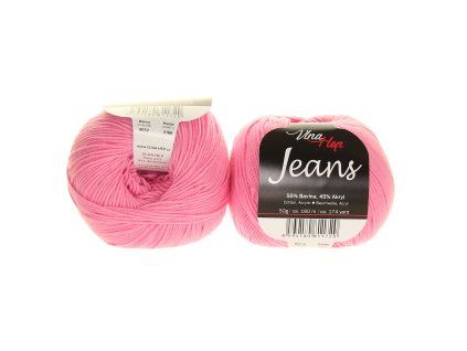 Jeans světle růžová 8032