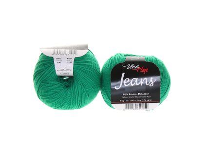 Jeans zelená 8142