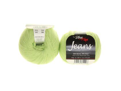 Jeans světle zelená 8158