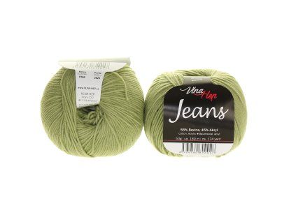 Jeans světle olivová 8166