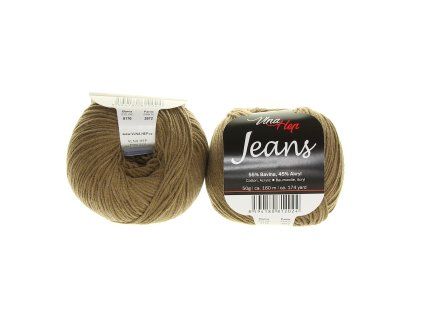 Jeans hnědě béžová 8170