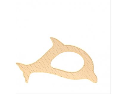 Dřevěné kousátko delfín