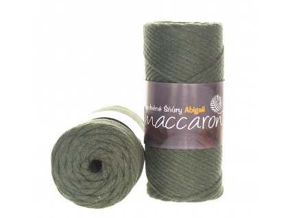 Bavlněné šňůry 3 mm vojenská zelená 38_802