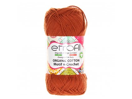 Organic Cotton cihlově hnědá EB054