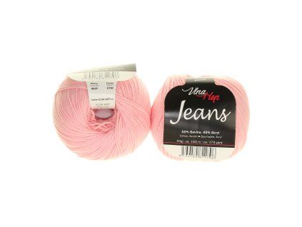 Jeans světle růžová 8026