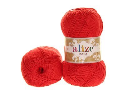 Alize Bella 100 červená 56