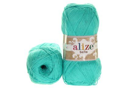 Alize Bella 100 modro zelená 477