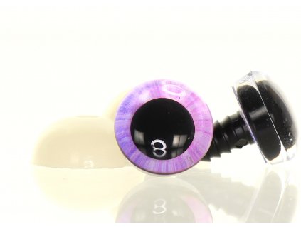 Oči duhové růžovomodré 16 mm
