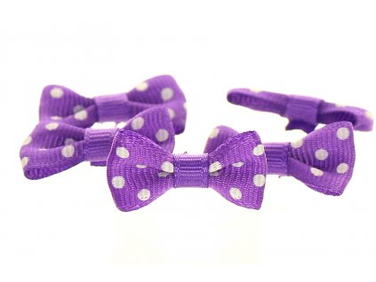 Mašlička puntík fialová