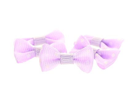 Mašlička puntík světle fialová
