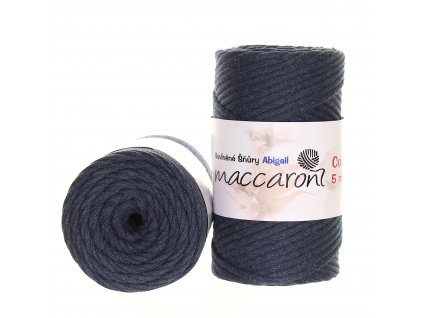 Bavlněné šňůry 5 mm tmavě modrošedá 203D