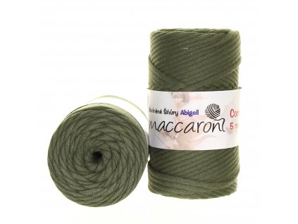 Bavlněné šňůry 5 mm vojenská zelená 802D