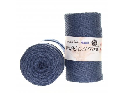 Bavlněné šňůry 5 mm modrá jeans 204_02