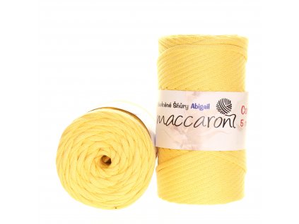 Bavlněné šňůry 5 mm světle žlutá 406_01