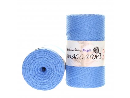 Bavlněné šňůry 5 mm nebeská modř 602