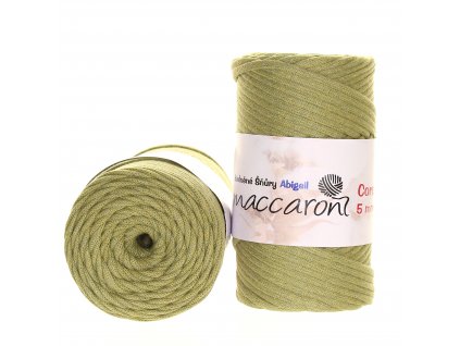 Bavlněné šňůry 5 mm světle khaki 802