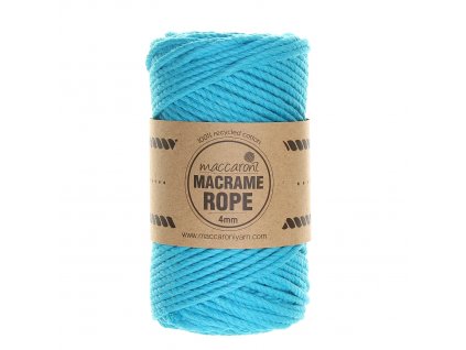 Rope 4 mm středně tyrkysová 606D