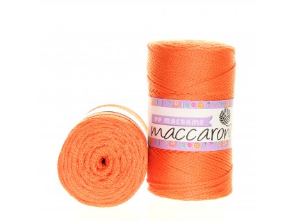 PP Macrame 2 mm tmavší oranžová 11