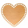 Dno na košík dub, srdce 20cm