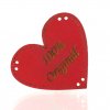 Srdce červená koženka 100% originál