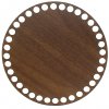 Dno na košík walnut, kruh 15cm