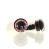 Oči třpytivé světle růžové 12 mm