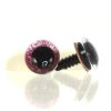 Oči třpytivé světle růžové 14 mm