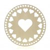Víko na košík srdce kruh 20cm