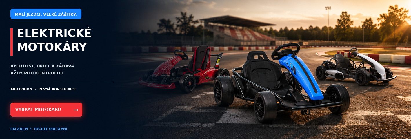 Šlapací gokart F618 Black Series - sleva -20%