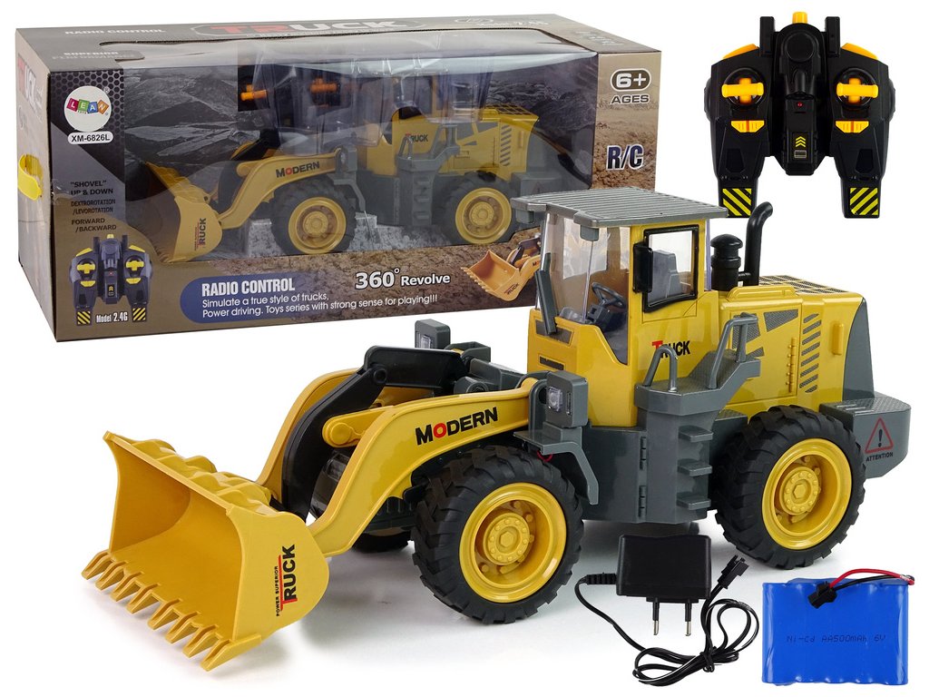 Velká R/C LED Dálkově Ovládaná Nakládací Bagr s Akumulátorem