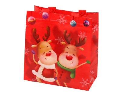 Červená Dárková Taška Sobi 23cm x 21,5cm x 11cm