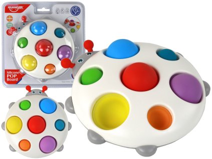 Silikonová Barevná Deska Beruška Pop It Vzdělávací