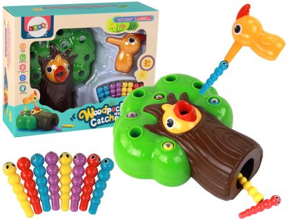 Magnetická Dovednostní Hra Chyťte Broučka Nakrmte Ptáčka