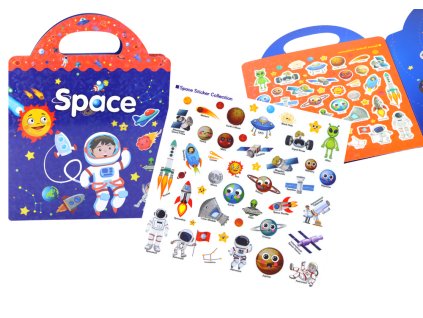 Sada Vzdělávacích Samolepek Vesmír Učení Angličtiny Kniha
