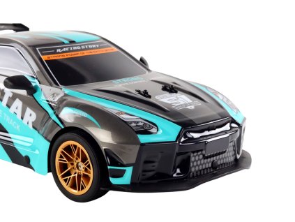 Velké Sportovní RC Auto 1:10 Tyrkysovo-Černé