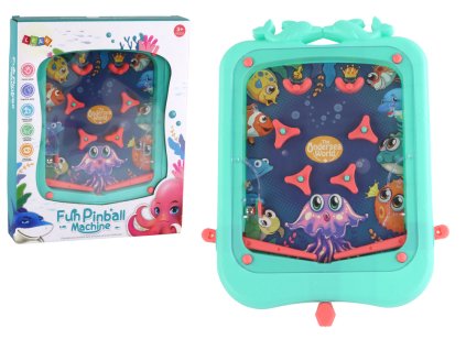 Zručnostní Hra Mini Pinball s Kuličkou Zelená