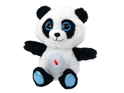 Uspávač Panda Plyšový s Lampičkou a Ukolébavkami - 30 cm