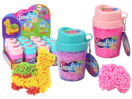 Růžová Squishy Polystyrenová Kuličková Modelína v Kelímku