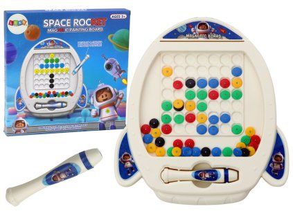 43197 4 magneticka tabule kosmicka raketa 7 vzoru pero