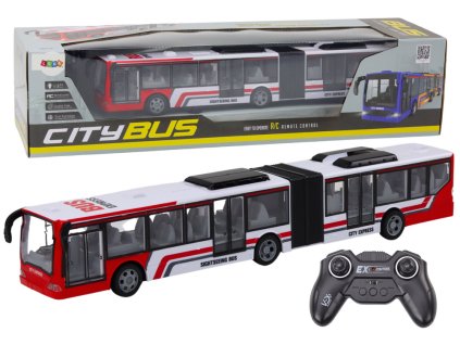 Dálkově Ovládaný Městský Autobus RC Červeno-Bílý