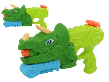 Dinosauří Vodní Pistol Triceratops Zelená 1000 ml Dosah 7 m
