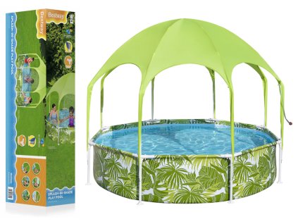 Dětský zahradní bazén s rámem 244 cm x 51 cm Bestway 56432 Zelený