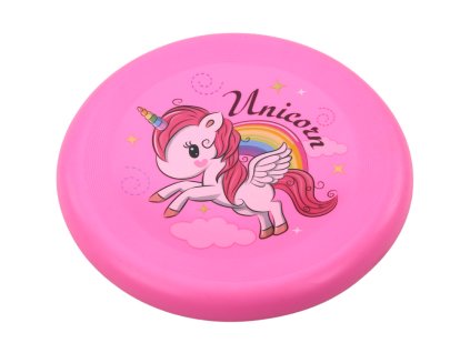 Létající Disk Frisbee Jednorožec Růžový 20cm