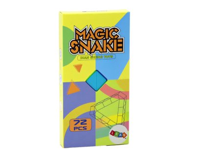 Barevný Edukační Had - Skákací Stavebnice 72 ks